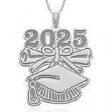 Graduation Cap 2025 w/ Diploma Pendant - 89003