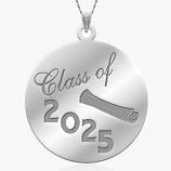 Class of 2025 - Round Graduation Charm or Pendant - 91433
