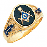 Oval Masonic Ring