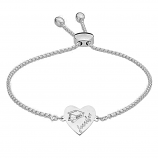 Graduation 2025 "Graduate" Adjustable Heart Engraved Bracelet - 94038